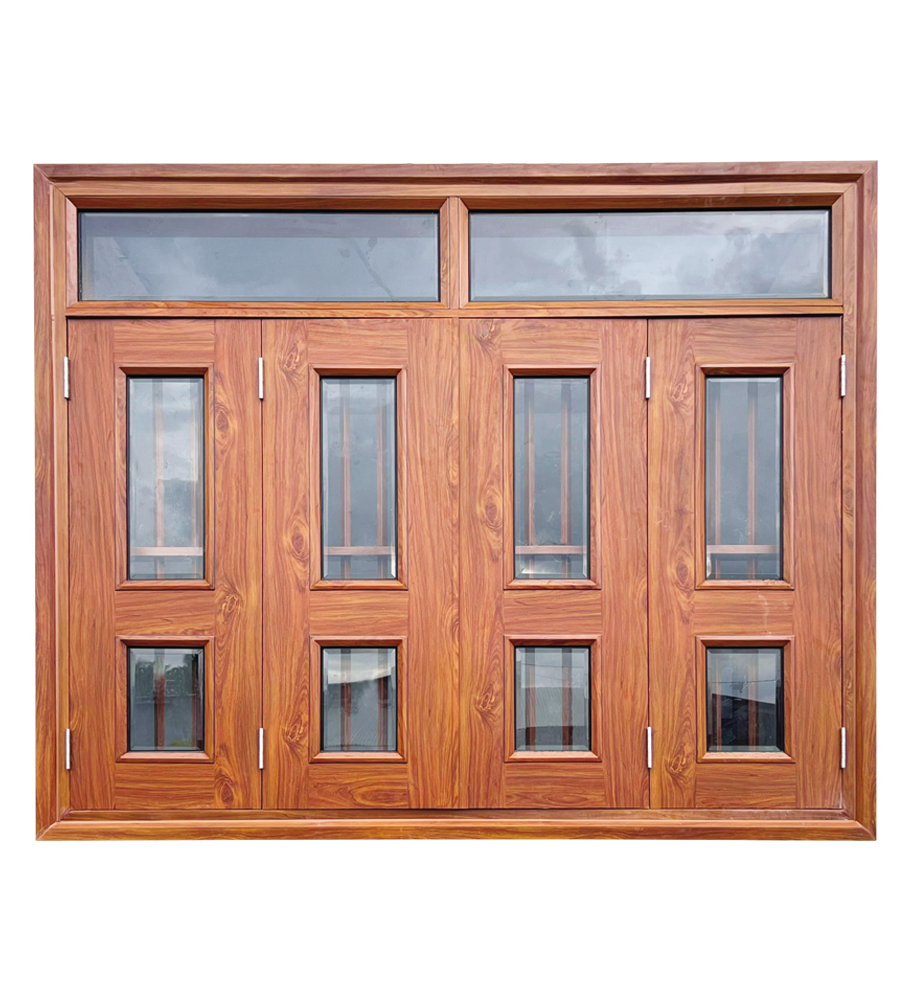 Cửa sổ thép vân gỗ CS4-K.K2