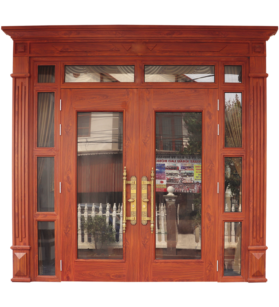 Cửa thép vân gỗ thủy lực A22-VK