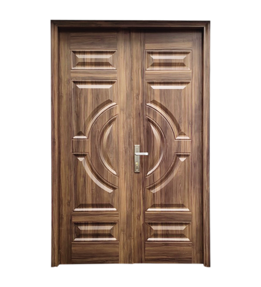 Cửa thép vân gỗ 2 cánh A22.H11
