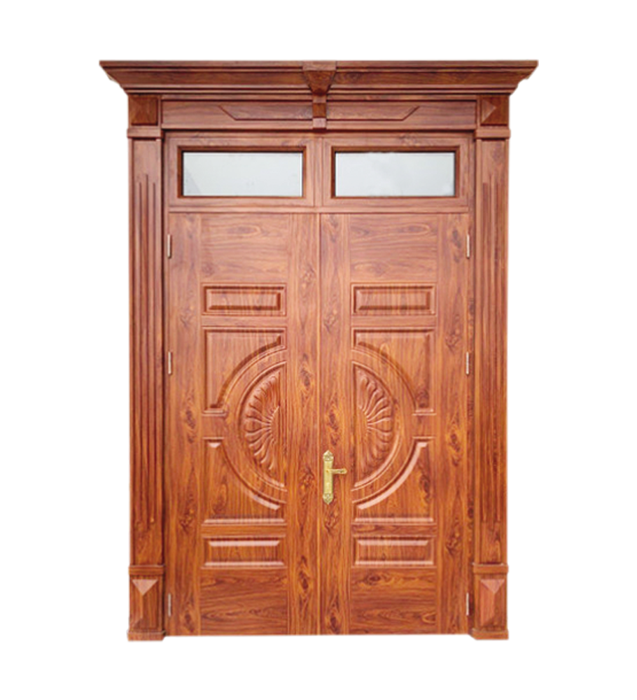 Cửa thép vân gỗ 2 cánh A22-K.H4